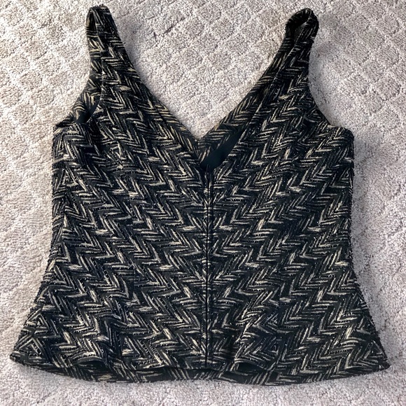 Reduced Carmen Marc Valvo Signature beaded eve top - Picture 3 of 5